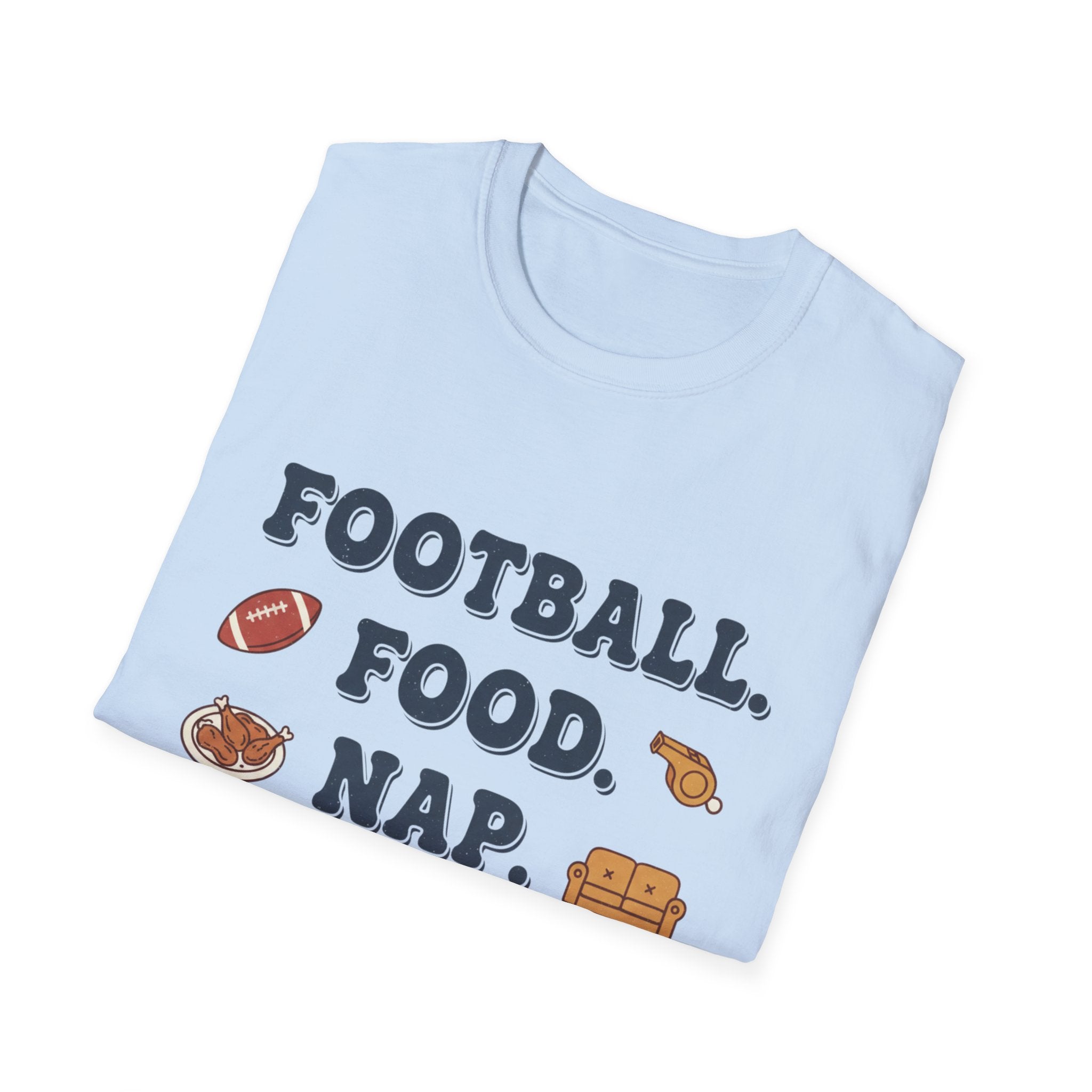 Football Food Snap Funny T-Shirt