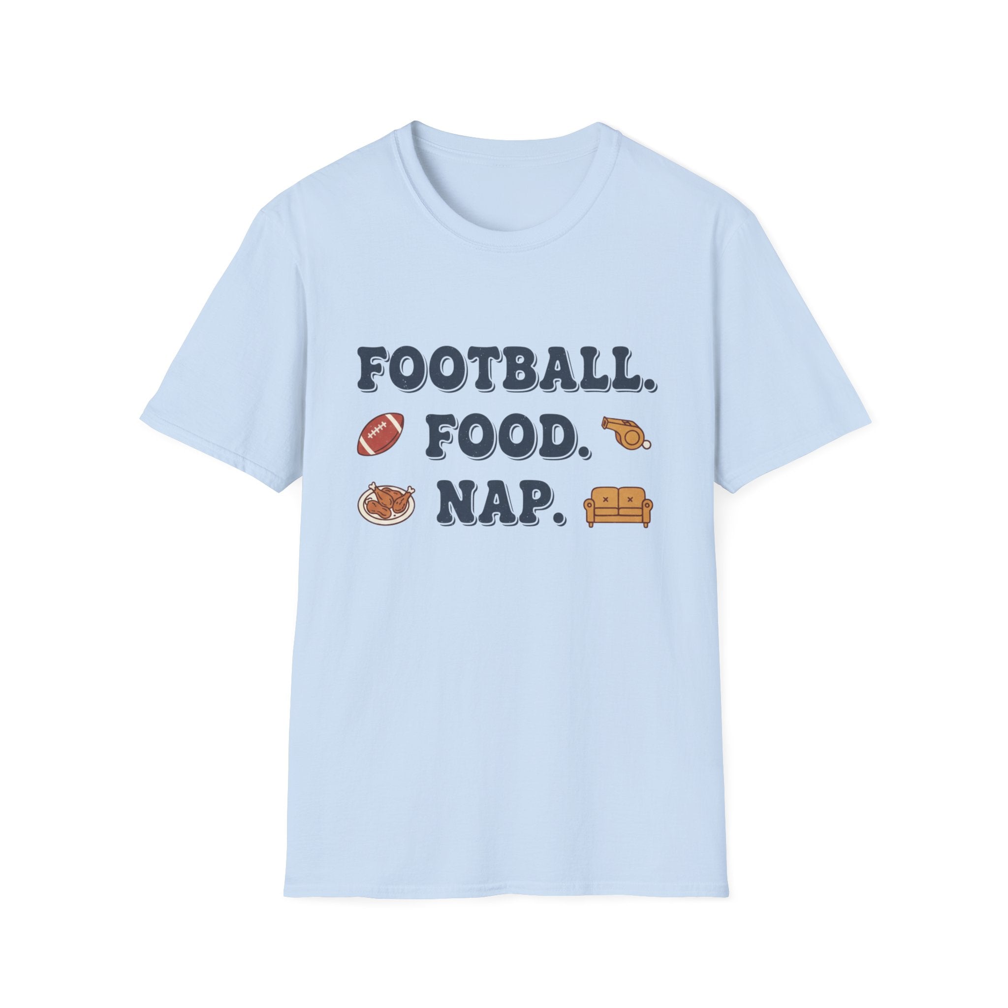 Football Food Snap Funny T-Shirt