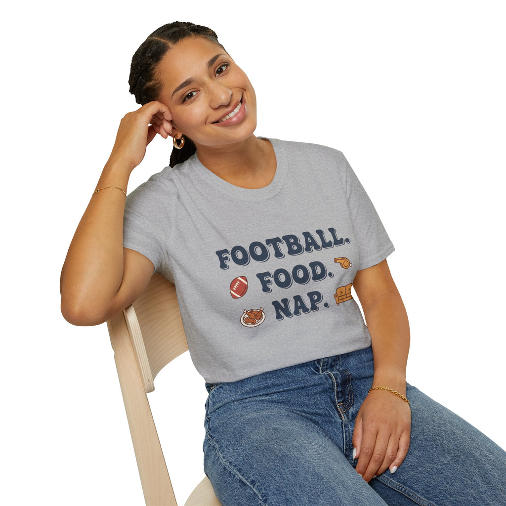 Football Food Snap Funny T-Shirt