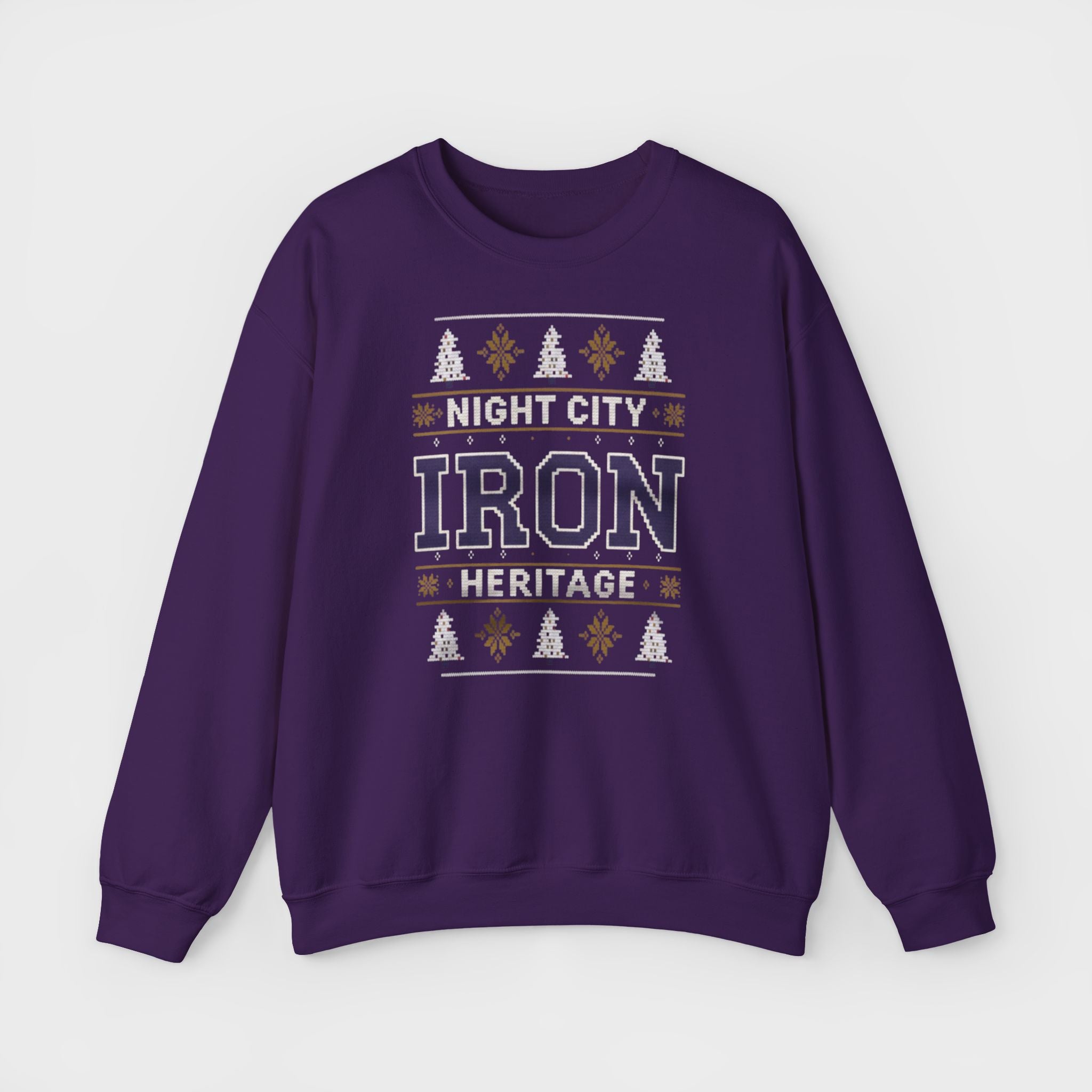 Night City Holiday Crewneck Sweatshirt