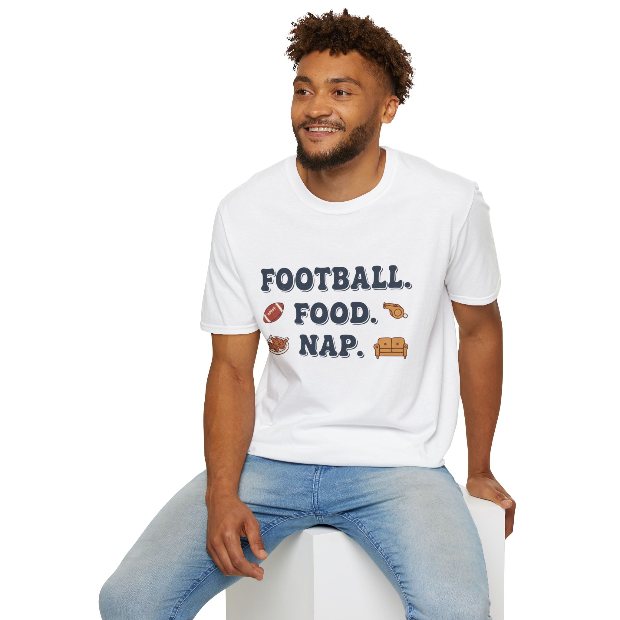 Football Food Snap Funny T-Shirt