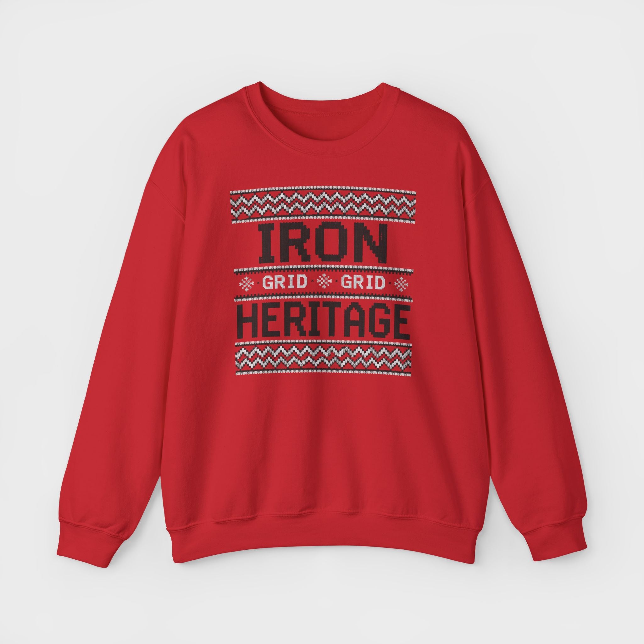 Iron Grid Grid Holiday Crewneck Sweatshirt