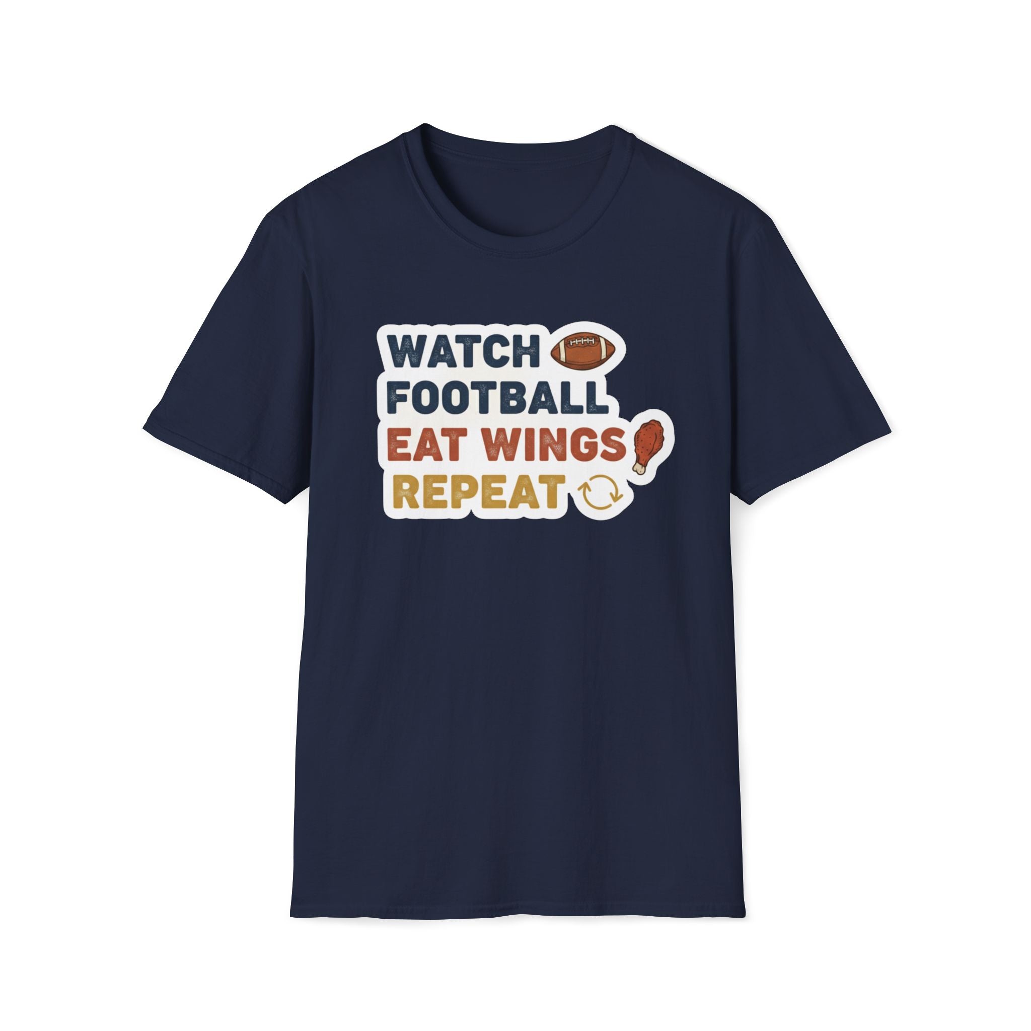 Watch Football Eat Wings Repeat T-Shirt