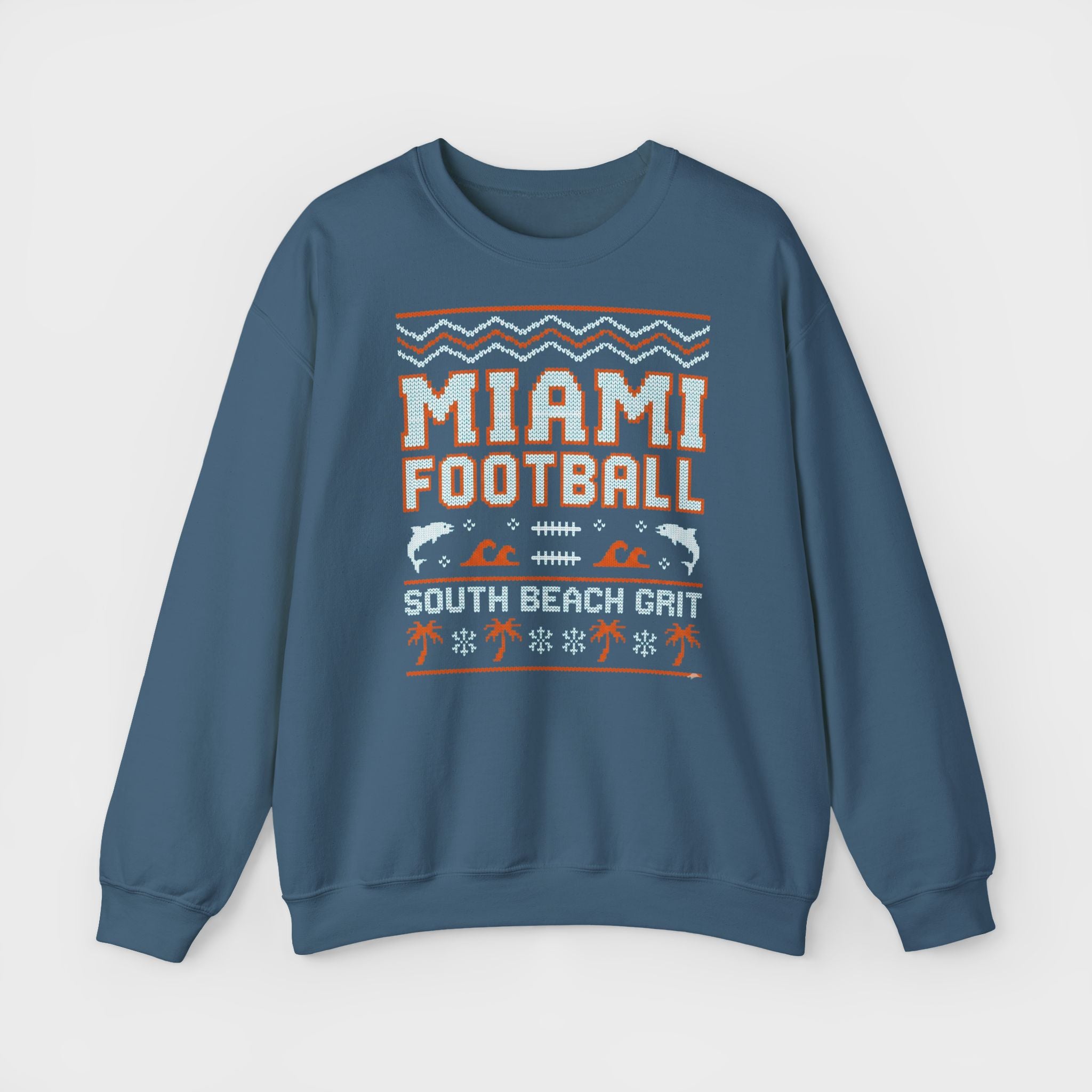 Football And Palm Tree Holiday Sweatshirt