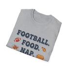 Football Food Snap Funny T-Shirt