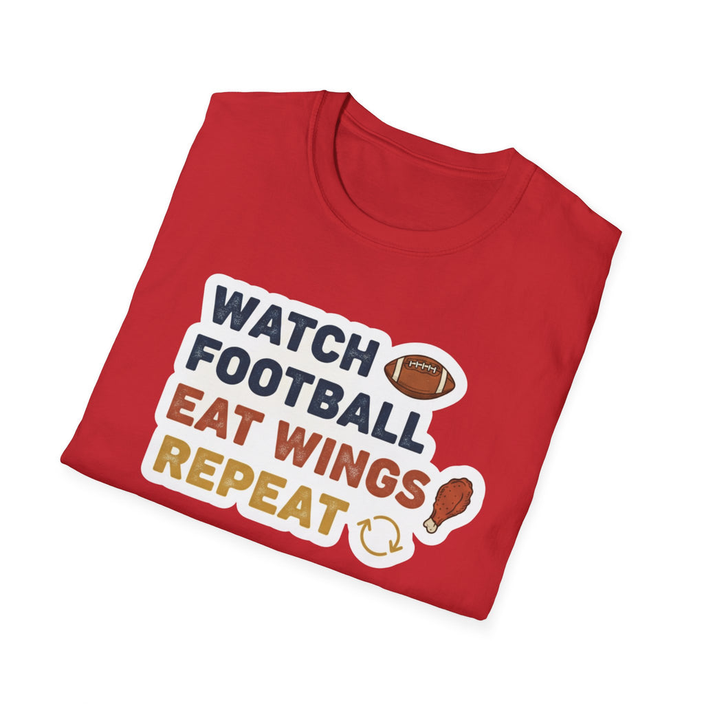 Watch Football Eat Wings Repeat T-Shirt