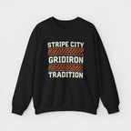 Stripe City Holiday Crewneck Sweatshirt